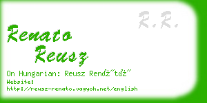 renato reusz business card